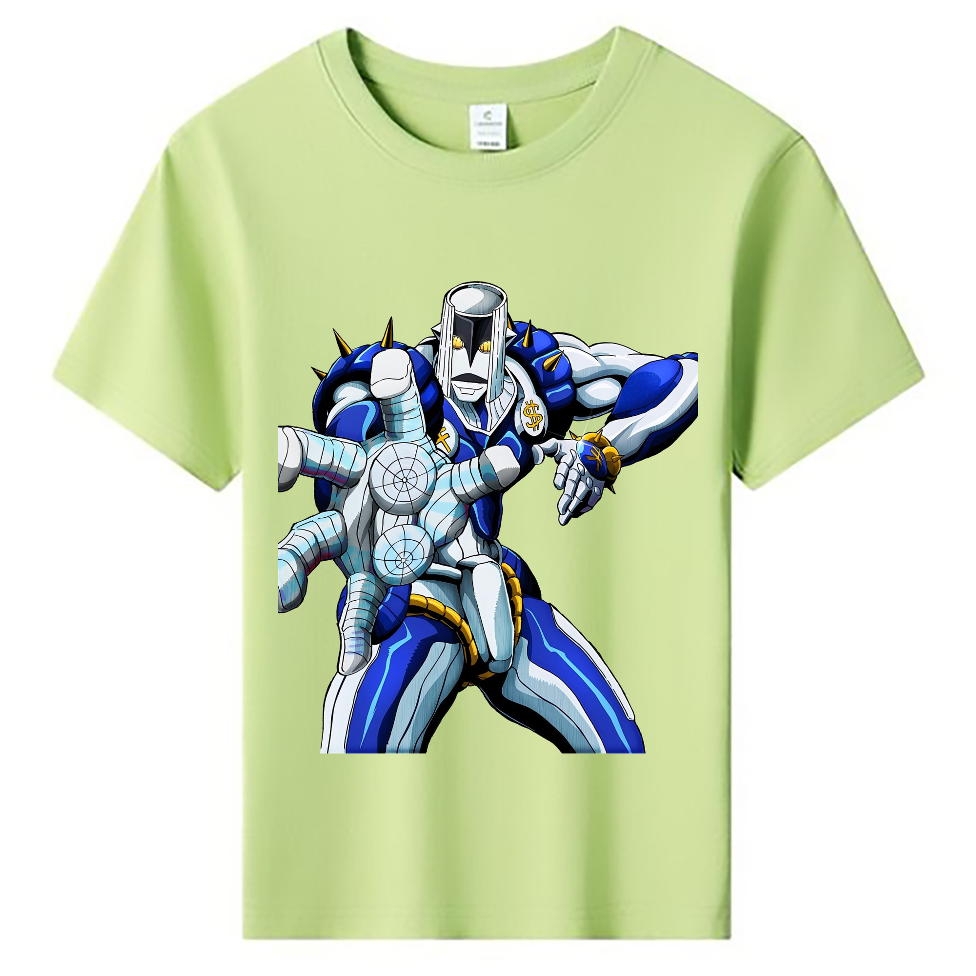 （画像用） ジョジョの奇妙な冒険 虹村億泰 にじむら おくやす JoJo's Bizarre Adventure Nijimura Okuyasu 綿100％キッズTシャツ（フロントプリント）